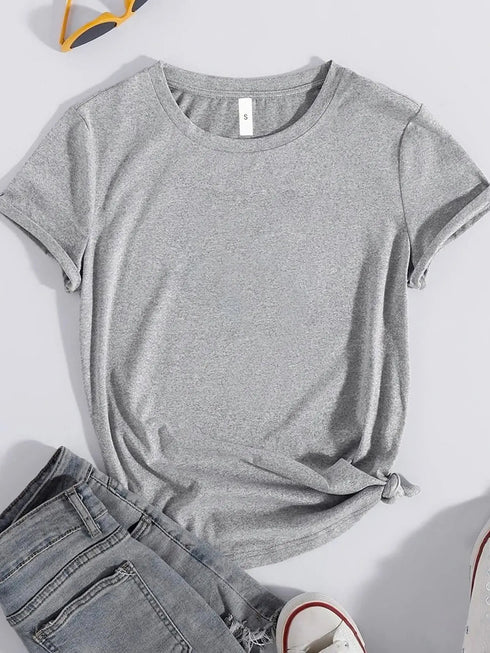 'Briar' BETTER DAYS AHEAD Print Round Neck T-Shirt - Celes Fashion